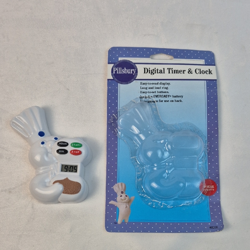 Vintage Pillsbury Digital Timer & Clock 90"s - Used - Works
